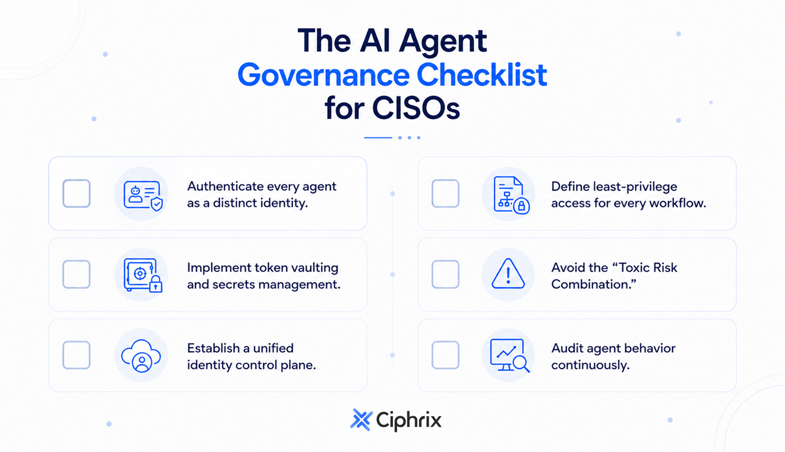 The AI agent governance checklist for CIOs