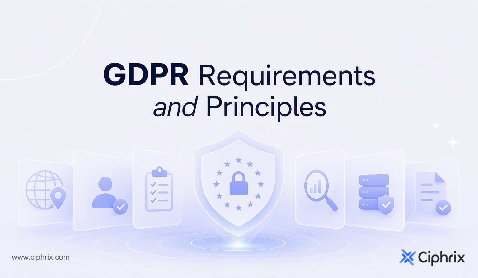 GDPR requirements and principles