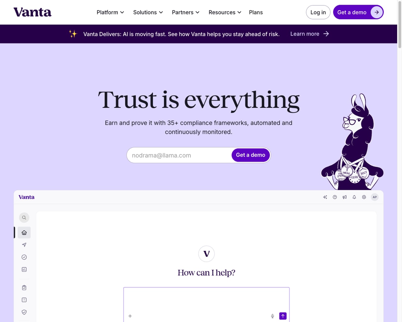 Vanta official website