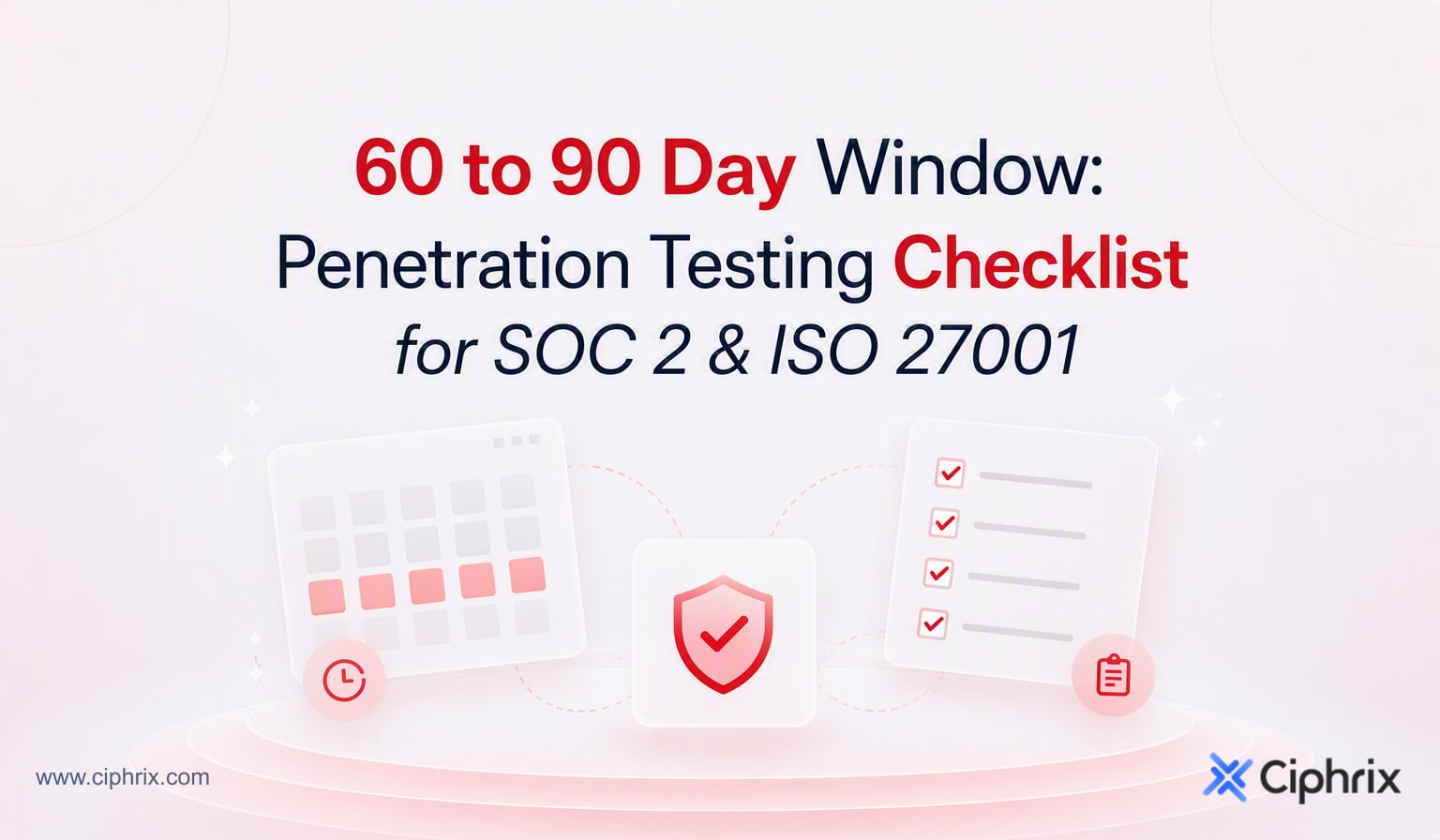60 to 90 Day Window: Penetration Testing Checklist for SOC 2 & ISO 27001