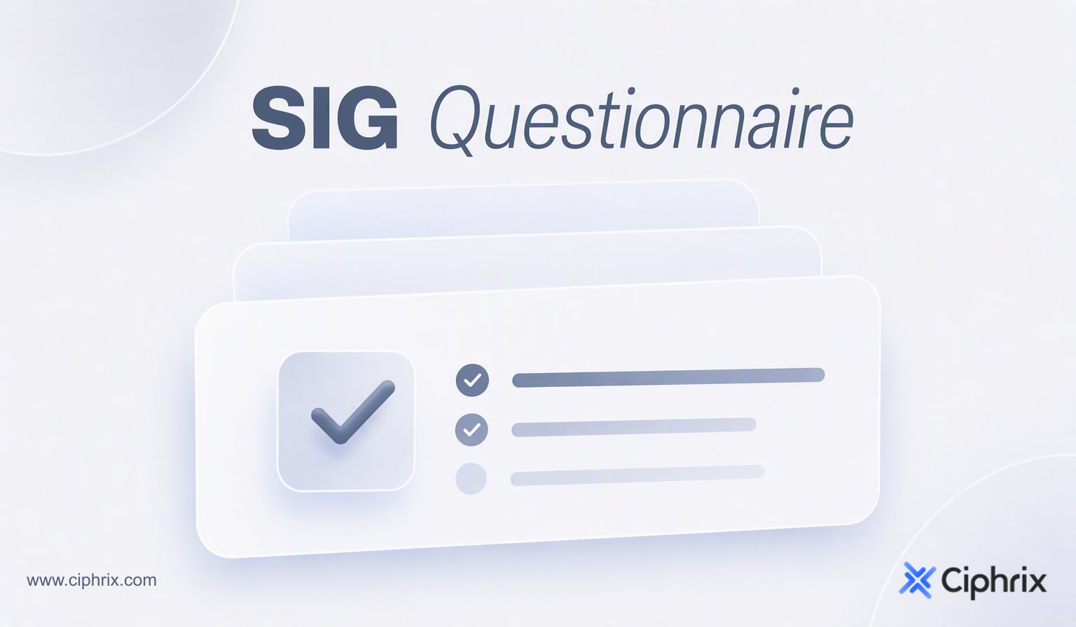 SIG questionnaire