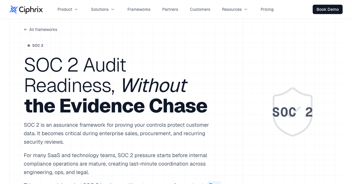SOC 2 Compliance Software | Ciphrix