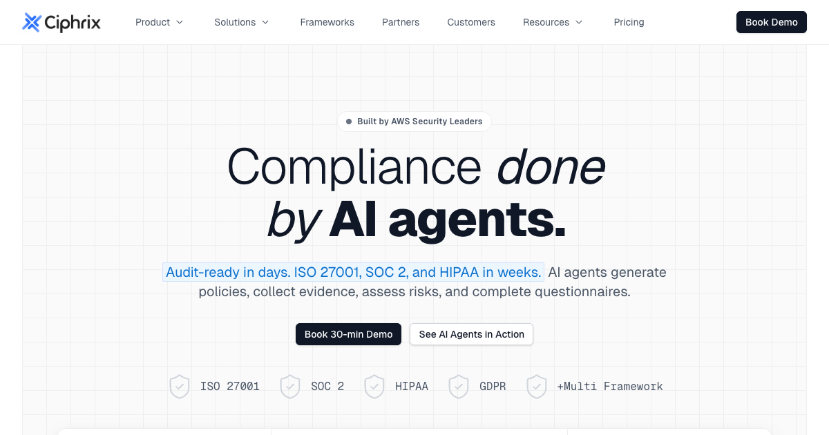 Ciphrix - AI Compliance Platform