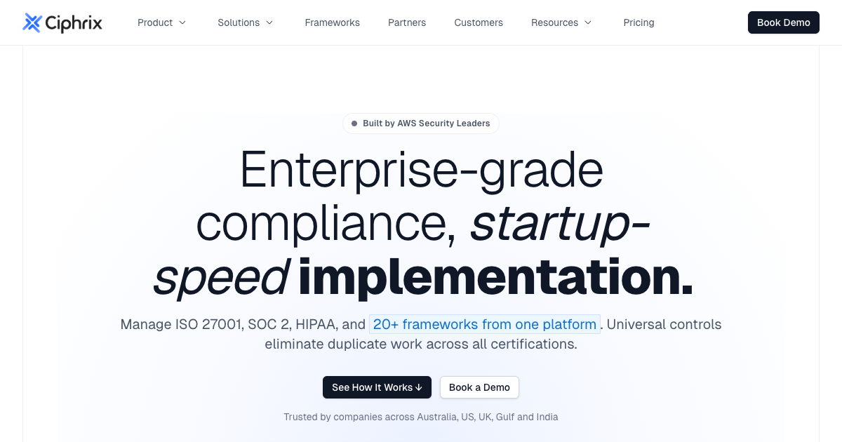 Compliance Automation Platform | Ciphrix